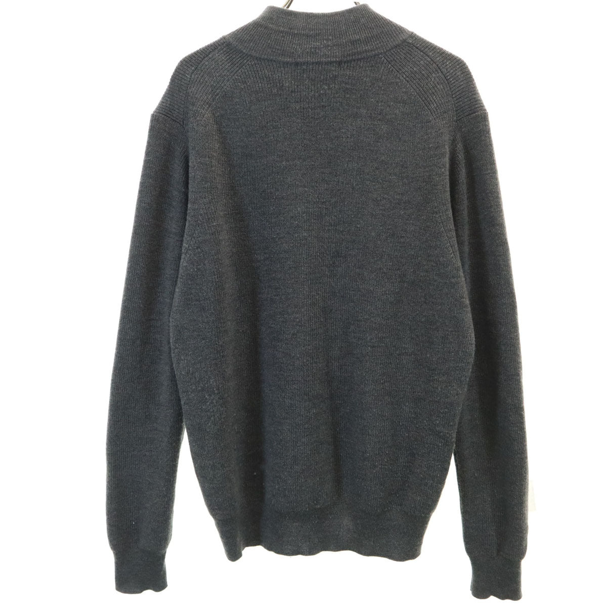 MACKINTOSH LONDON マッキントッシュロンドン ウール 長袖 フルジップ ニットカーディガン L グレー メンズ