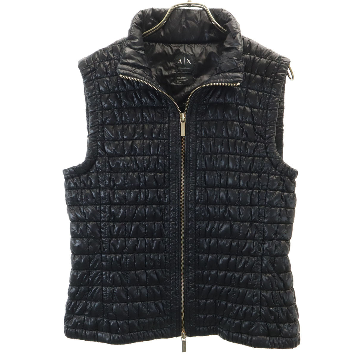 ARMANI EXCHANGE アルマーニエクスチェンジ 中綿ベスト M ブラック レディース