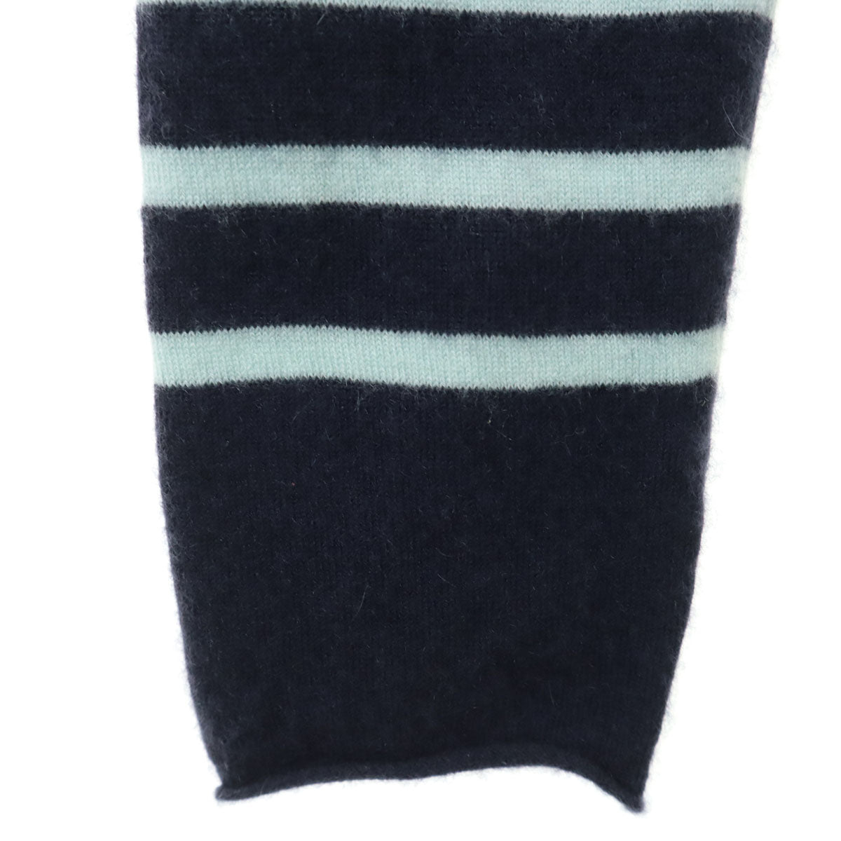 Lucien Pellat-Finet ルシアンペラフィネ カシミヤ100% 長袖 Vネック セーター S ネイビー メンズ