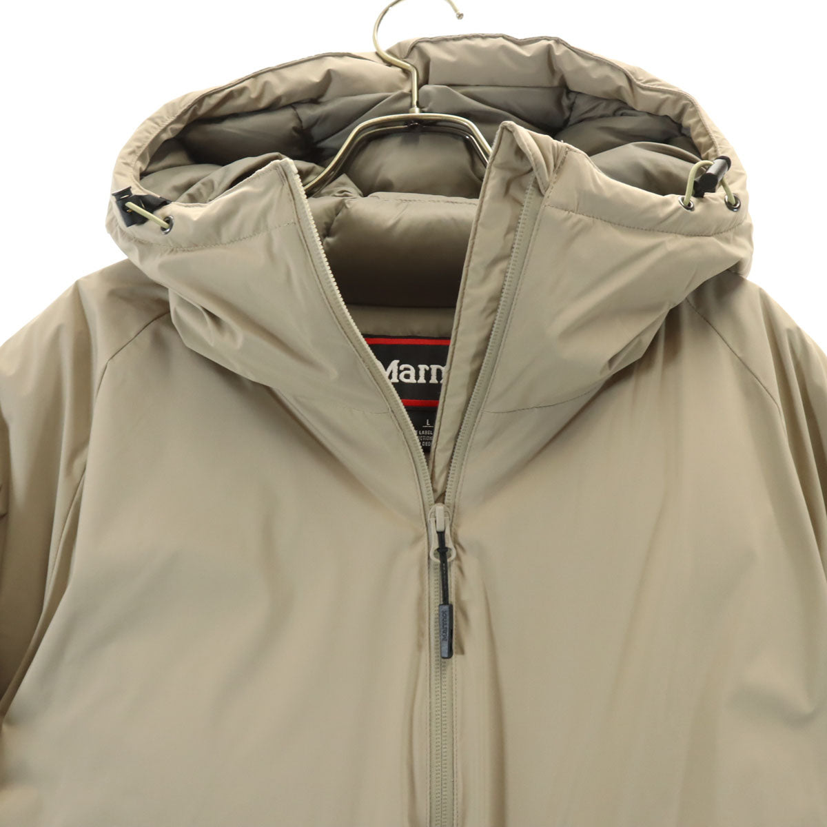 美品 MARMOT マーモット ダウンジャケット L グレージュ アウトドア メンズ