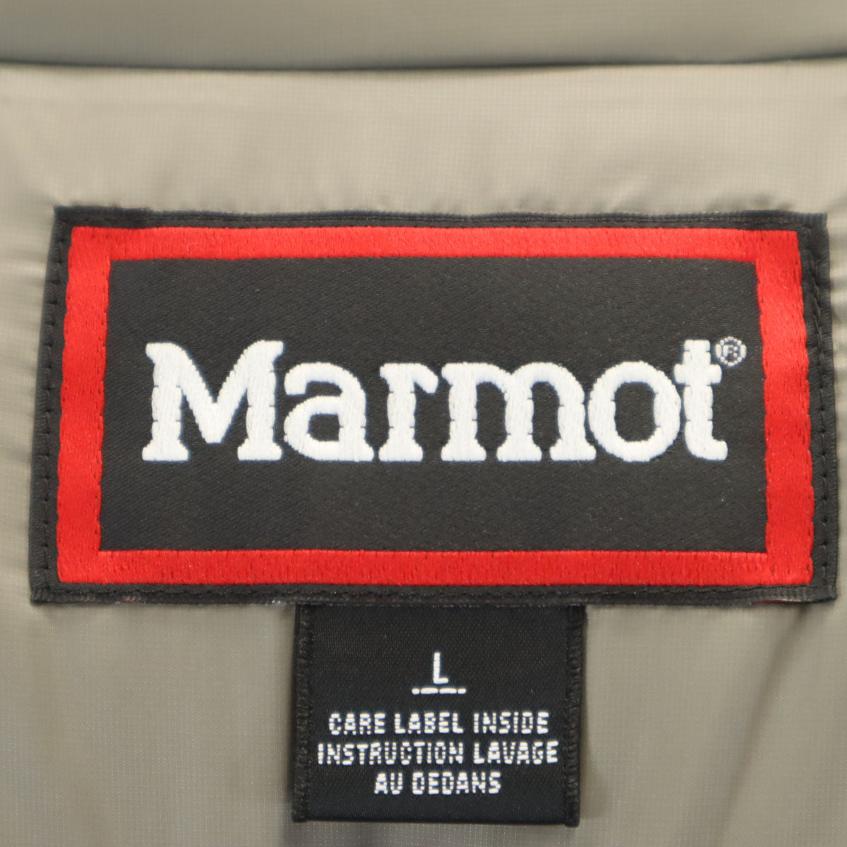 美品 MARMOT マーモット ダウンジャケット L グレージュ アウトドア メンズ