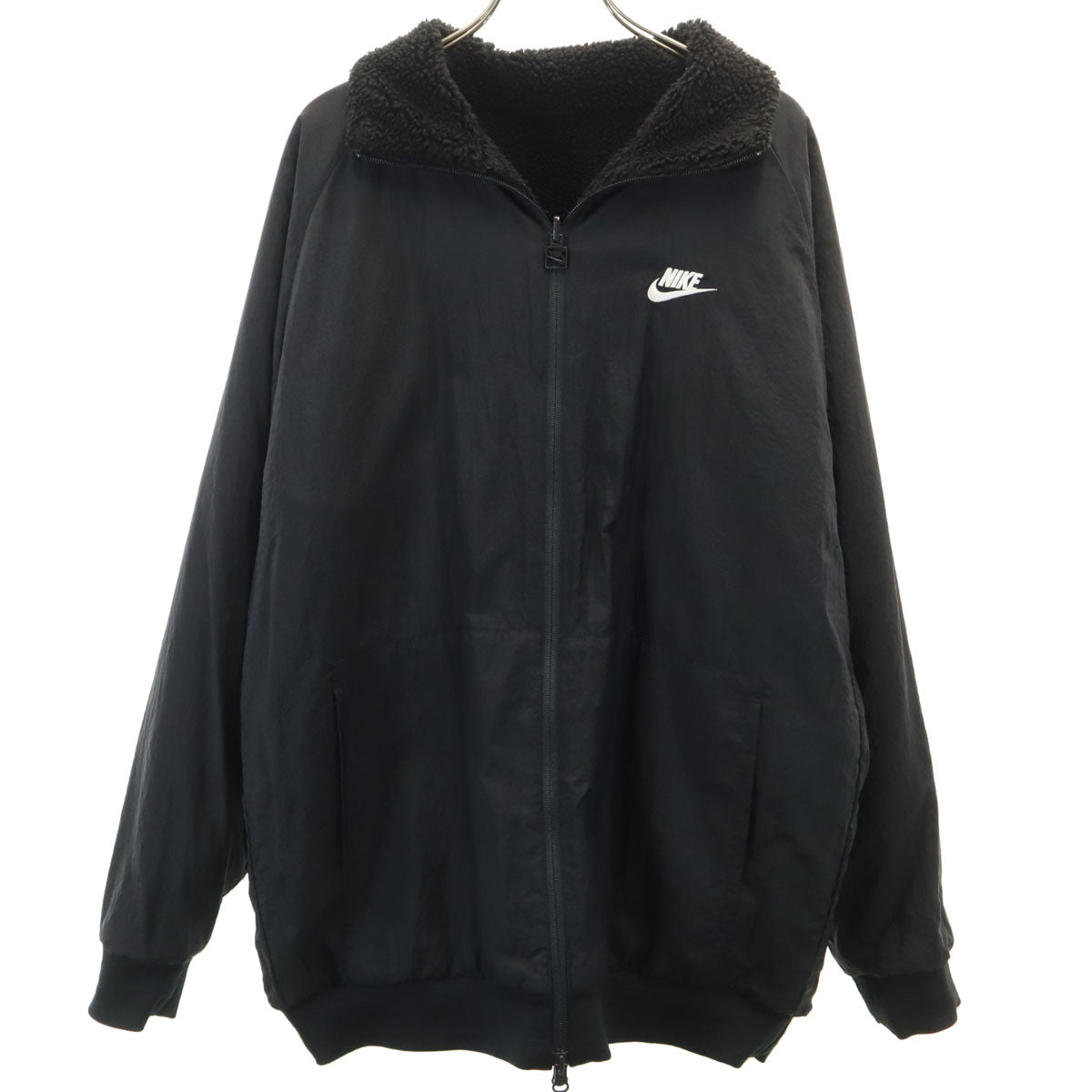 NIKE ナイキ フリースジャケット XL ブラック リバーシブル メンズ