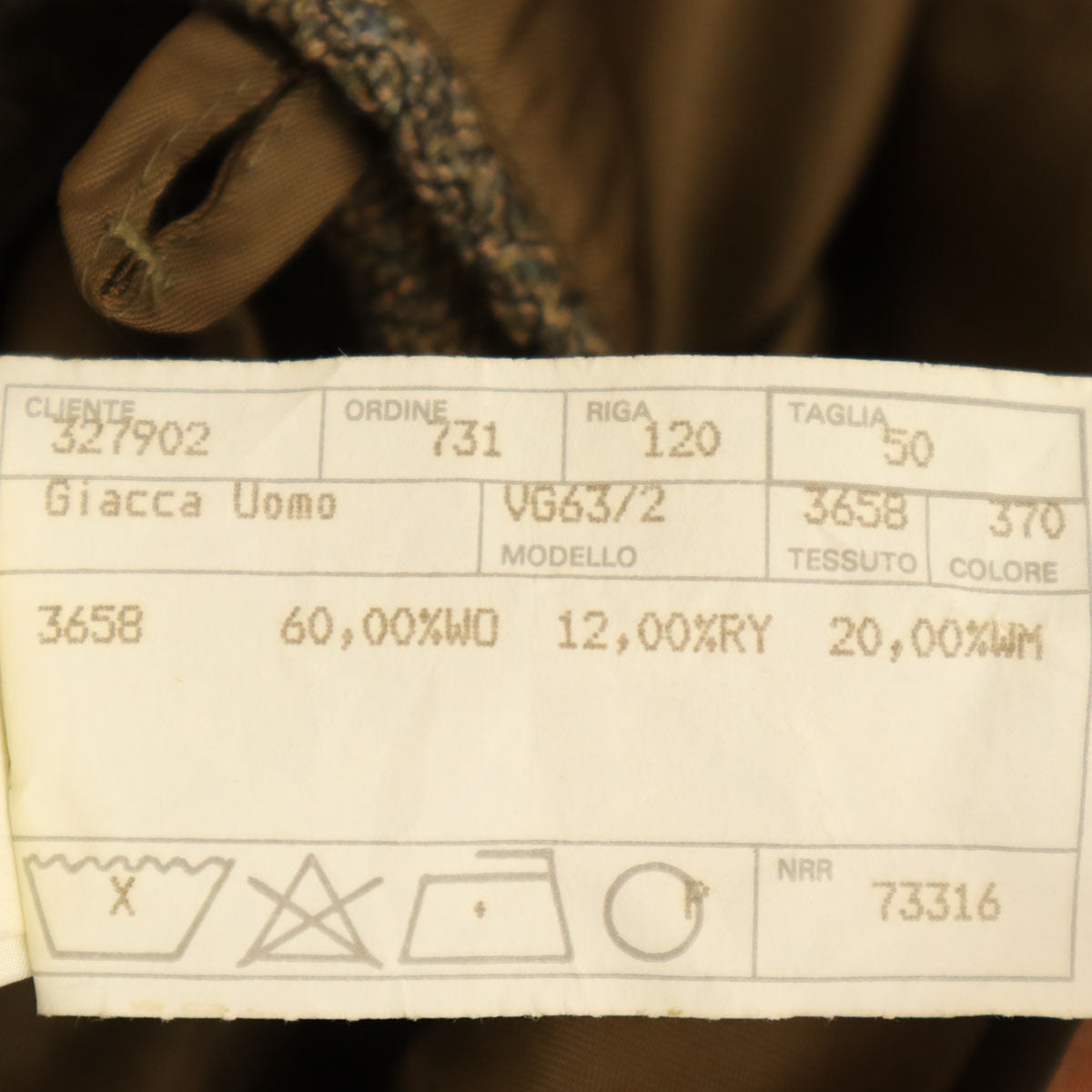 Emporio Armani エンポリオアルマーニ イタリア製 ダブル テーラードジャケット 50 カーキベージュ メンズ