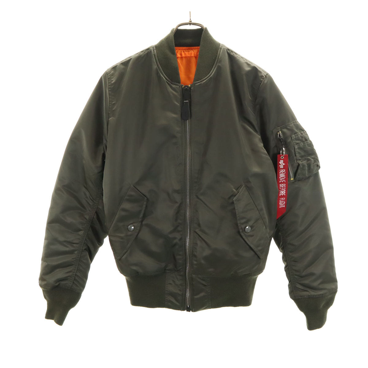 ALPHA INDUSTRIES INC アルファインダストリーズ MA-1 フライトジャケット XS カーキ メンズ