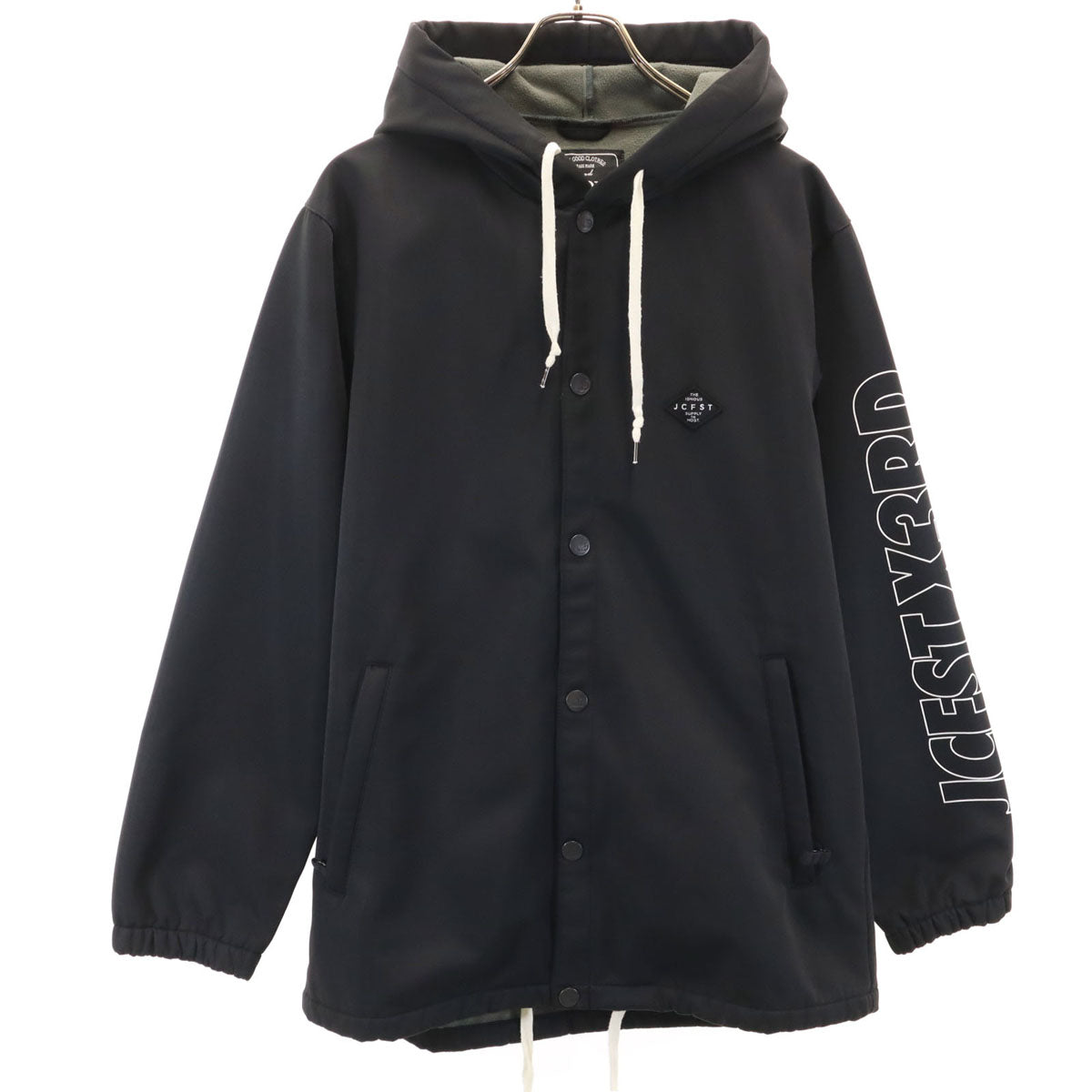ジャックフロスト ワンスリー バックロゴ ボンディング フーデッド コーチジャケット S ブラック メンズ