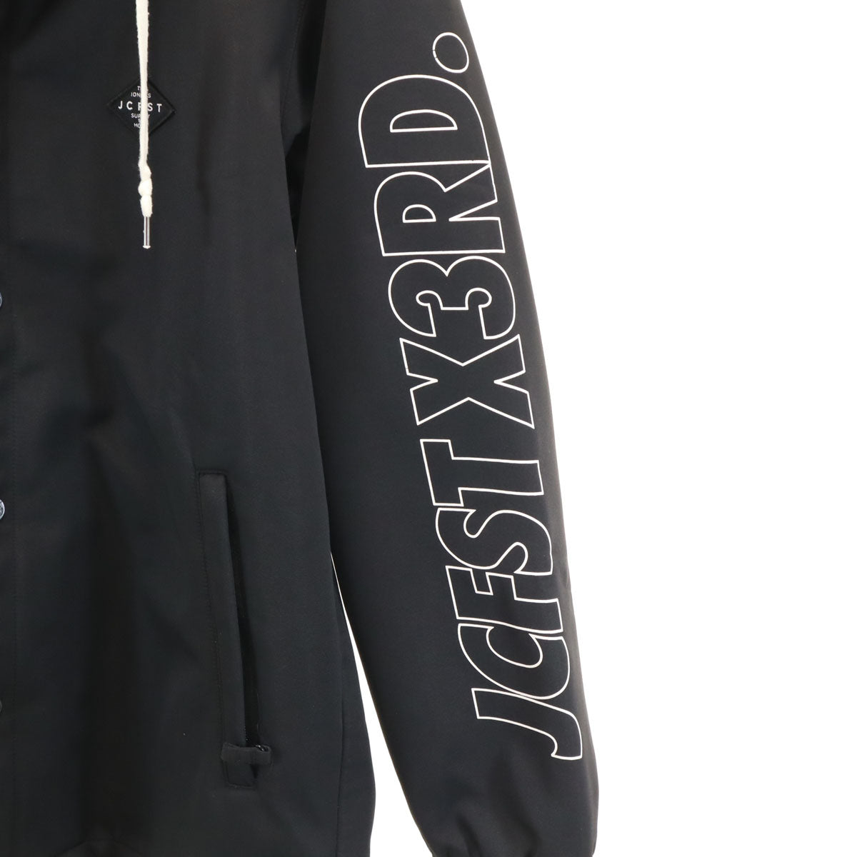 ジャックフロスト ワンスリー バックロゴ ボンディング フーデッド コーチジャケット S ブラック メンズ