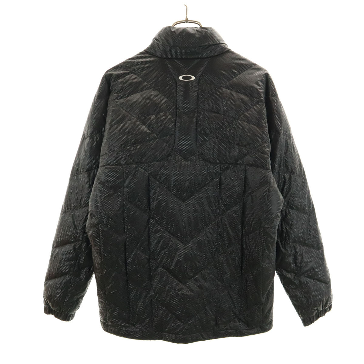 OAKLEY オークリー 総柄 ダウンジャケット L ブラック メンズ