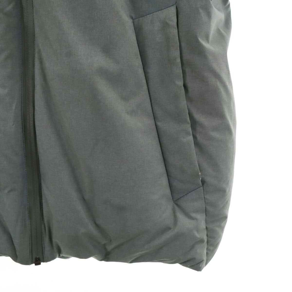 UNIQLO ユニクロ シームレス ダウンパーカー L グレー 3Dカット メンズ