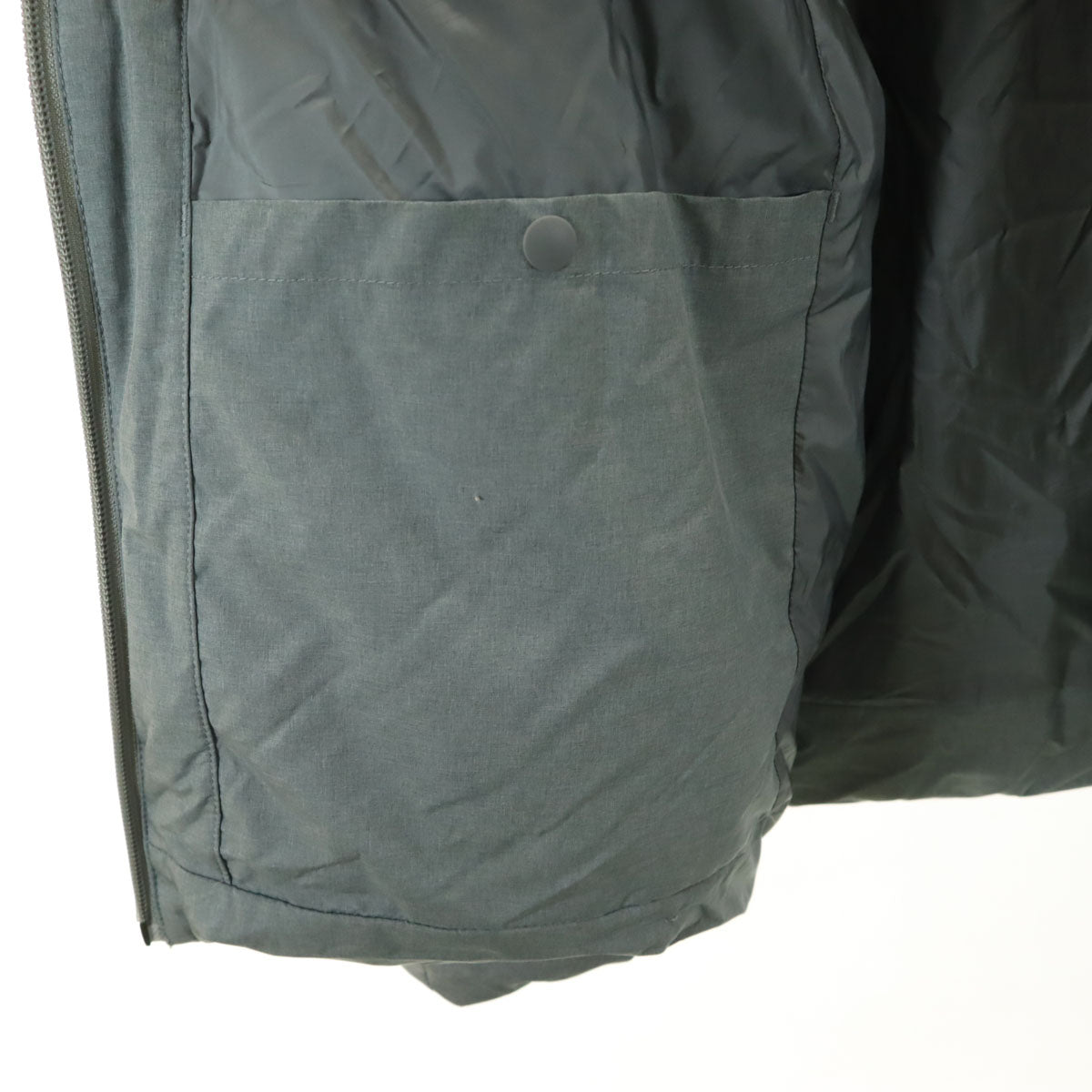 UNIQLO ユニクロ シームレス ダウンパーカー L グレー 3Dカット メンズ