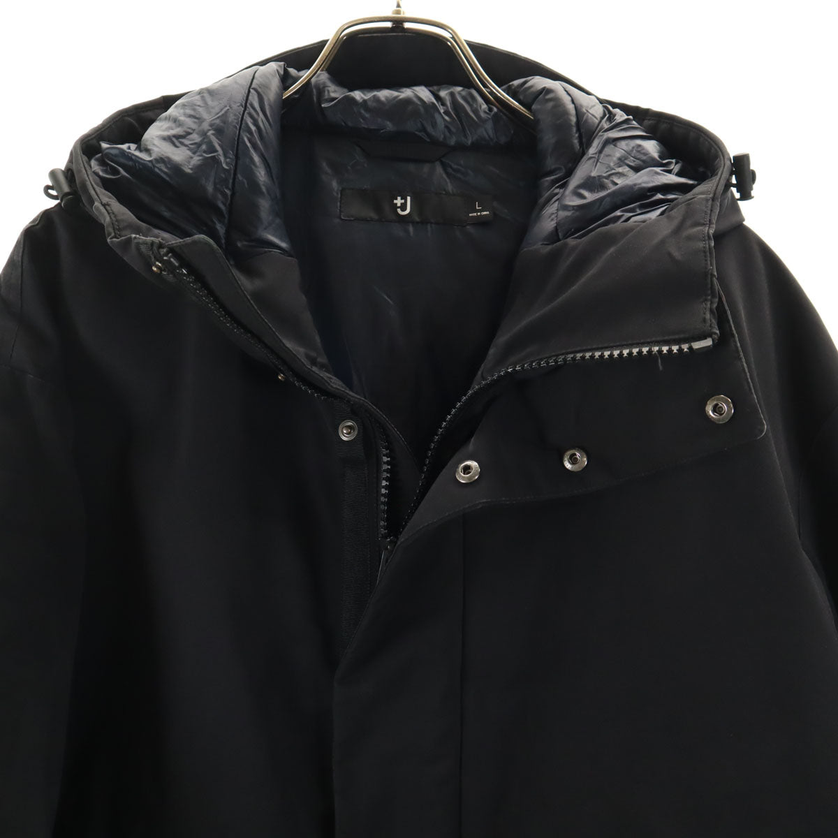 UNIQLO +J ユニクロ プラスジェイ ハイブリッド オーバーサイズ ダウンパーカー L ブラック ジルサンダー メンズ