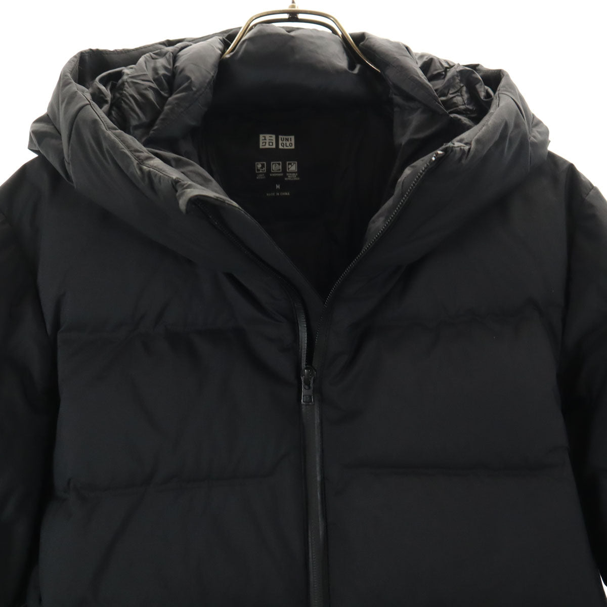UNIQLO ユニクロ シームレス ダウンパーカー M ブラック メンズ