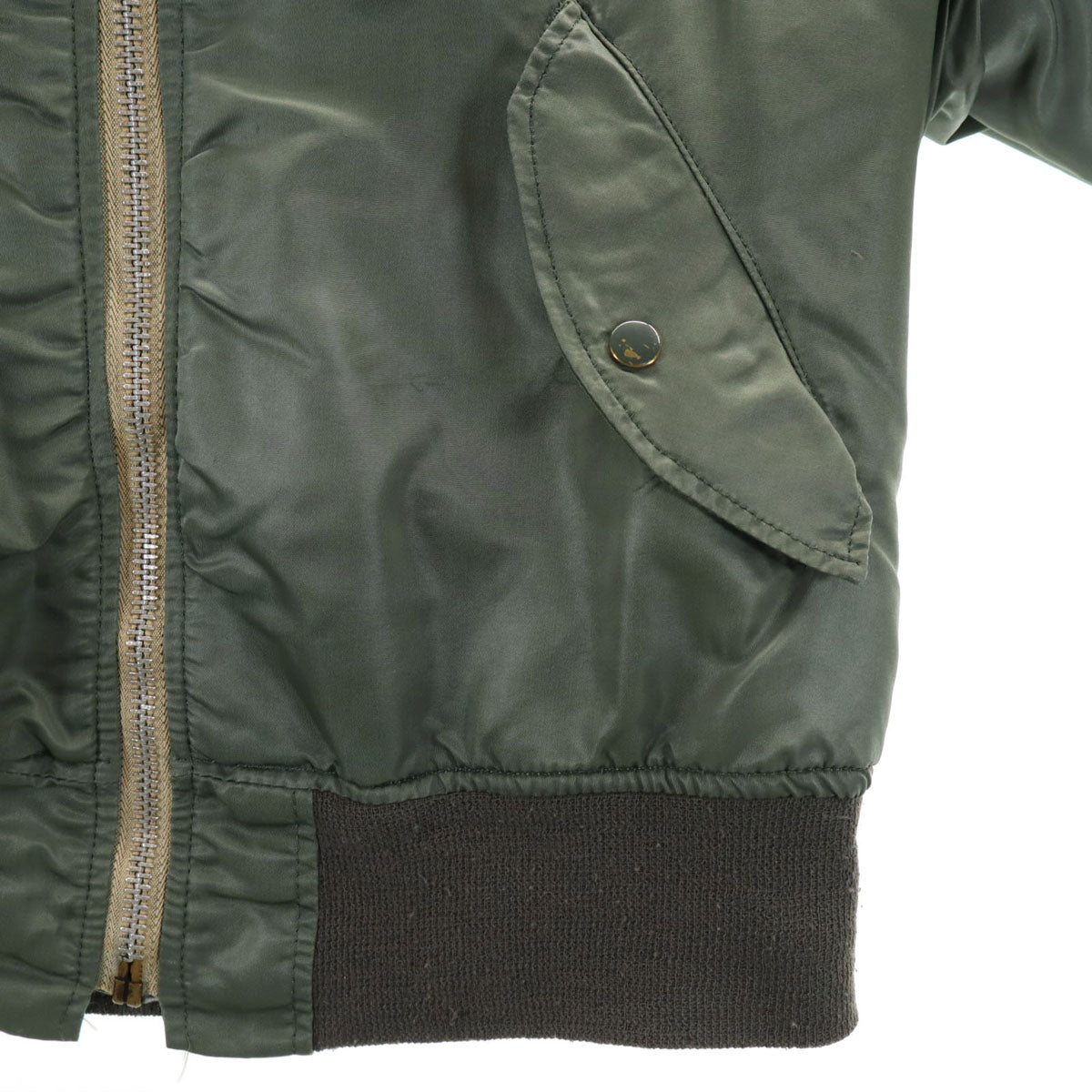 US ARMY アメリカ軍 80s ヴィンテージ MA-1 フライトジャケット S セージグリーン ミリタリー メンズ