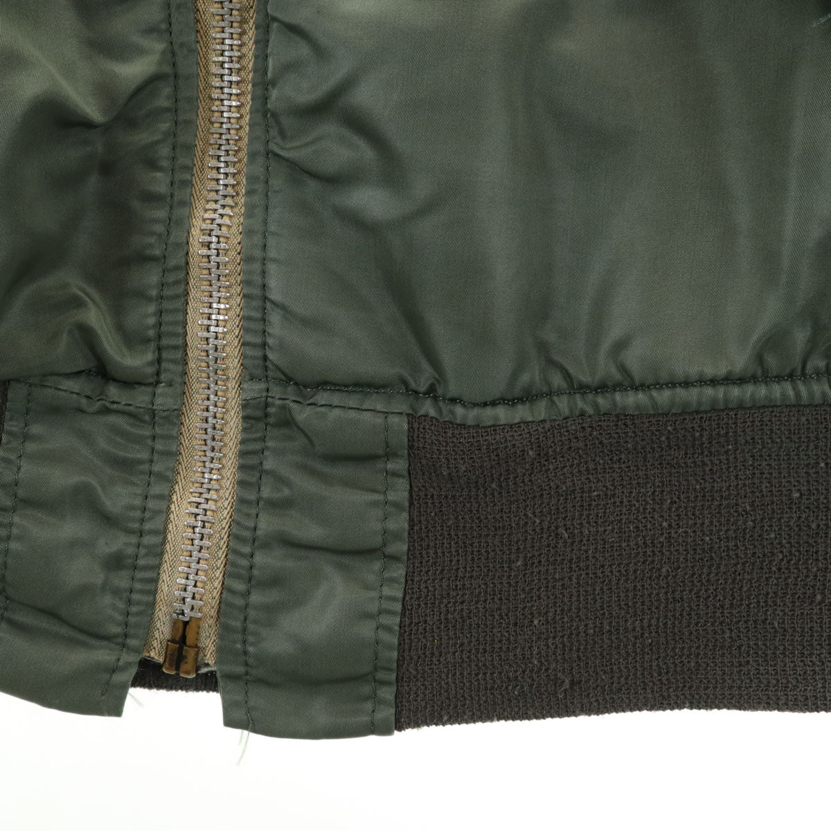 US ARMY アメリカ軍 80s ヴィンテージ MA-1 フライトジャケット S セージグリーン ミリタリー メンズ