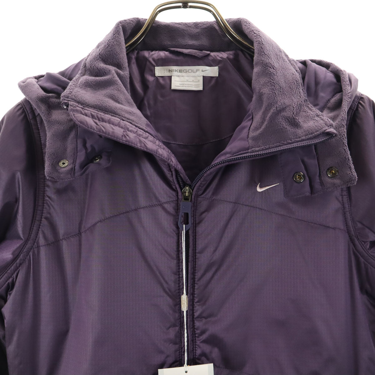未使用 NIKE GOLF ナイキゴルフ 中綿コート M パープル レディース