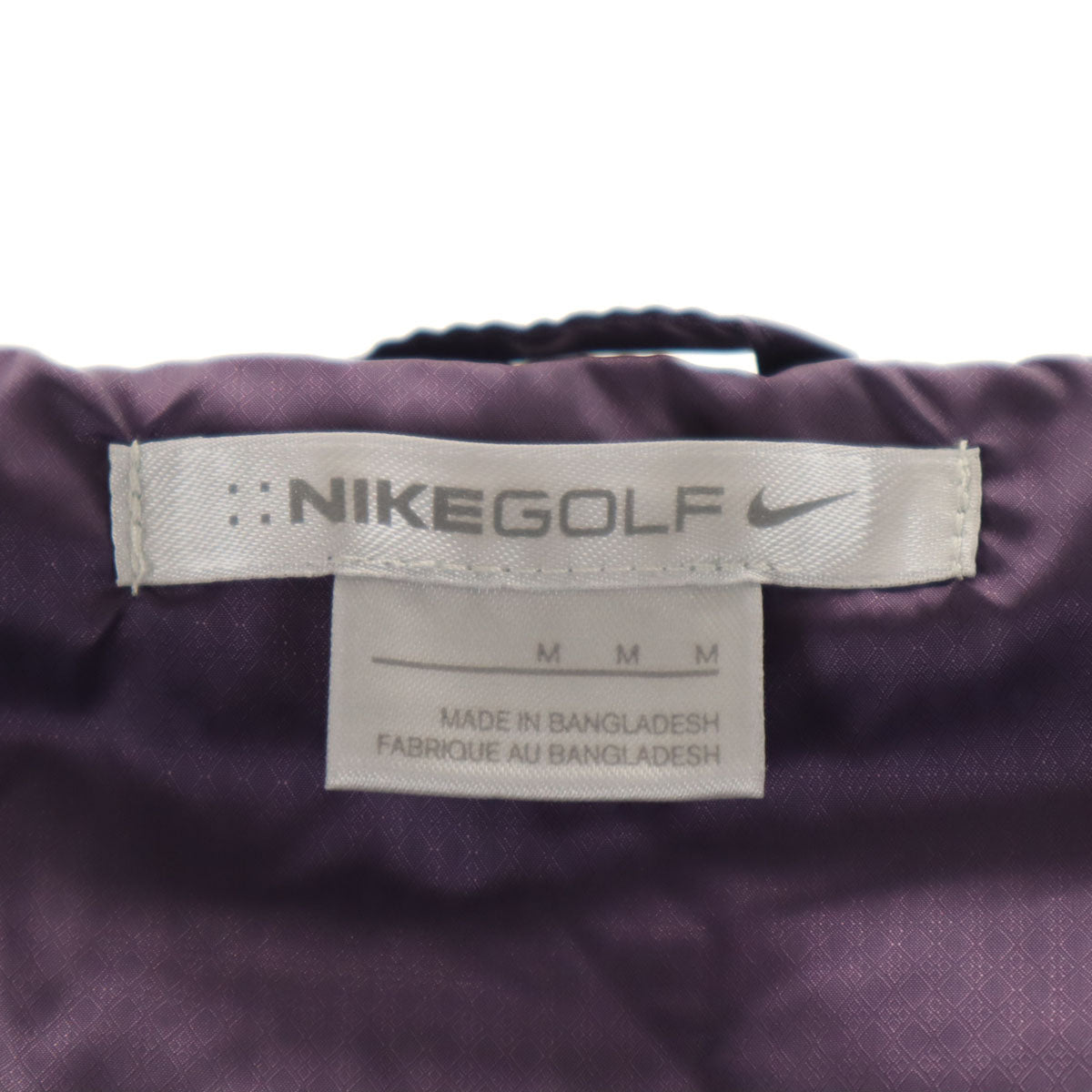未使用 NIKE GOLF ナイキゴルフ 中綿コート M パープル レディース