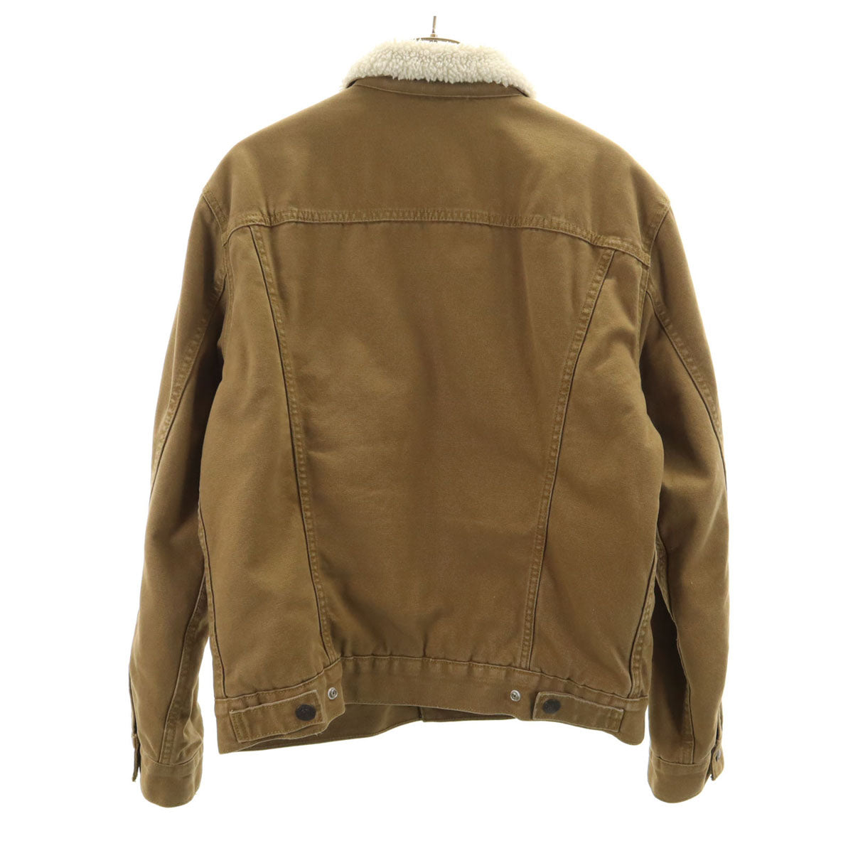 LEVI'S PREMIUM リーバイスプレミアム ビッグE シェルパ トラッカー ジャケット S カーキブラウン 裏ボア メンズ