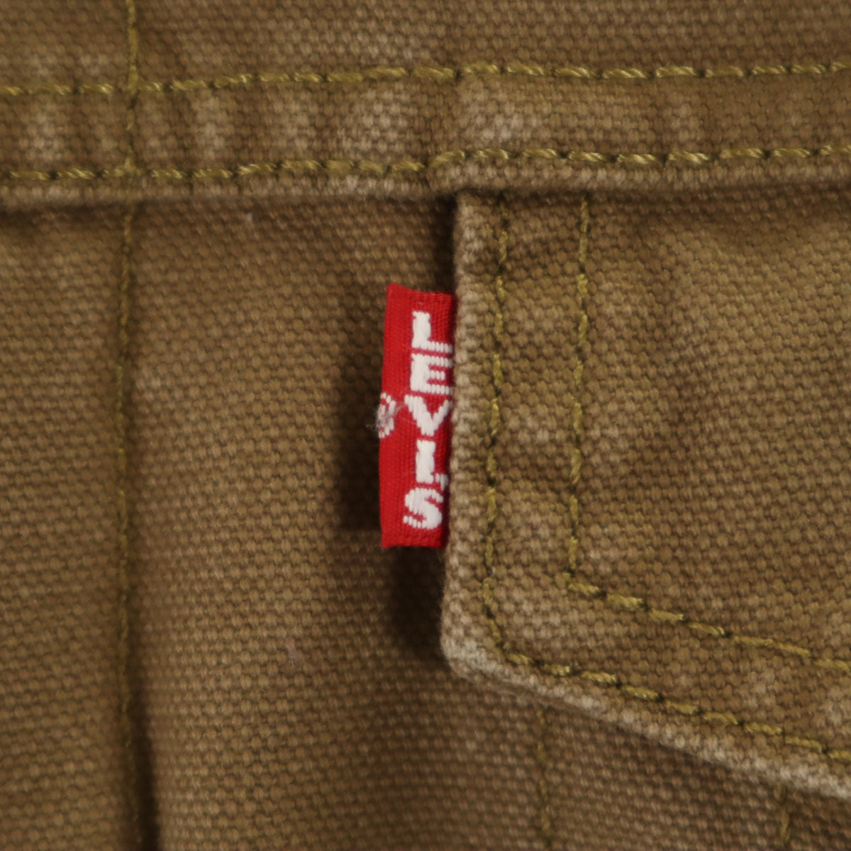 LEVI'S PREMIUM リーバイスプレミアム ビッグE シェルパ トラッカー ジャケット S カーキブラウン 裏ボア メンズ