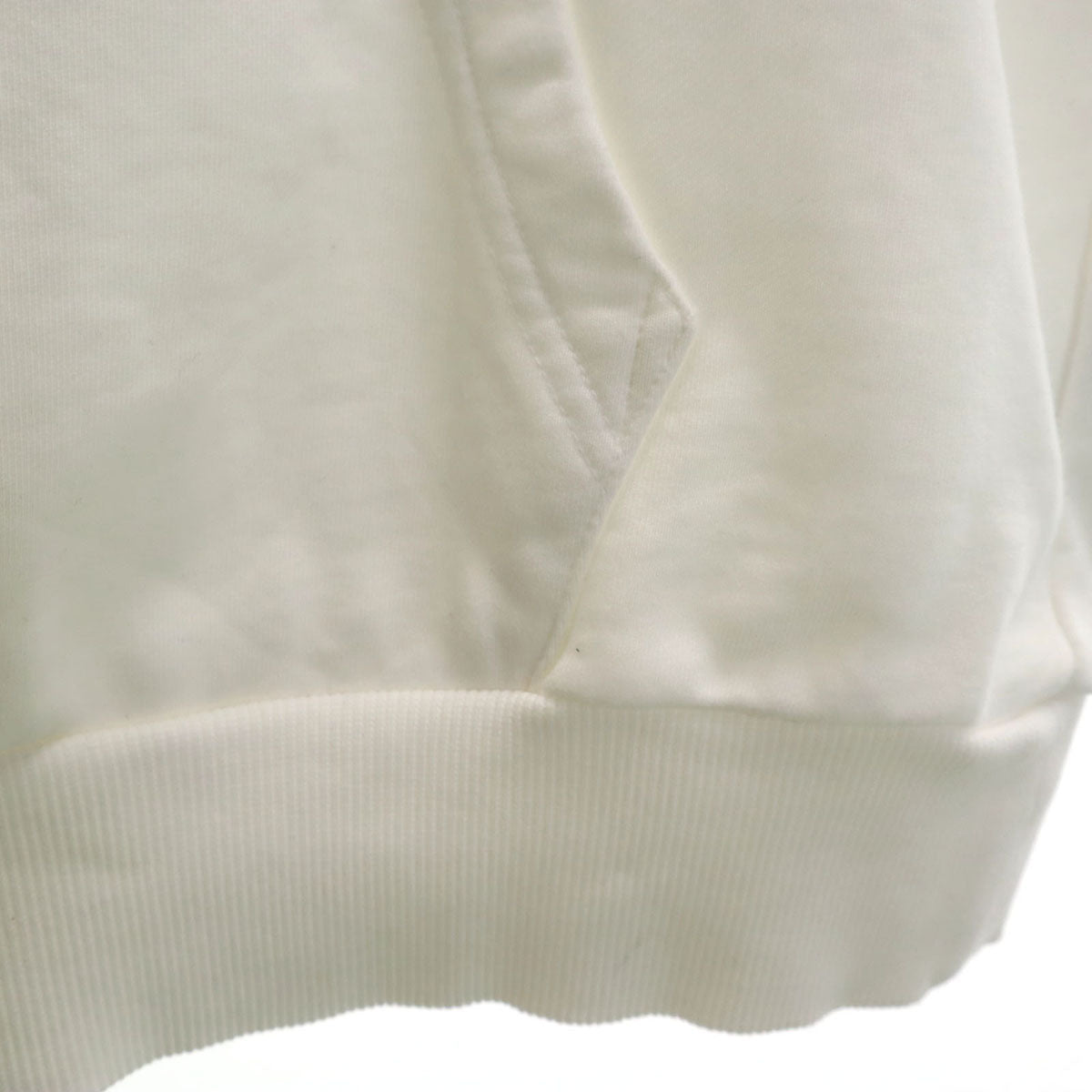 DIESEL ディーゼル 長袖 スウェットパーカー S ホワイト プルオーバー メンズ