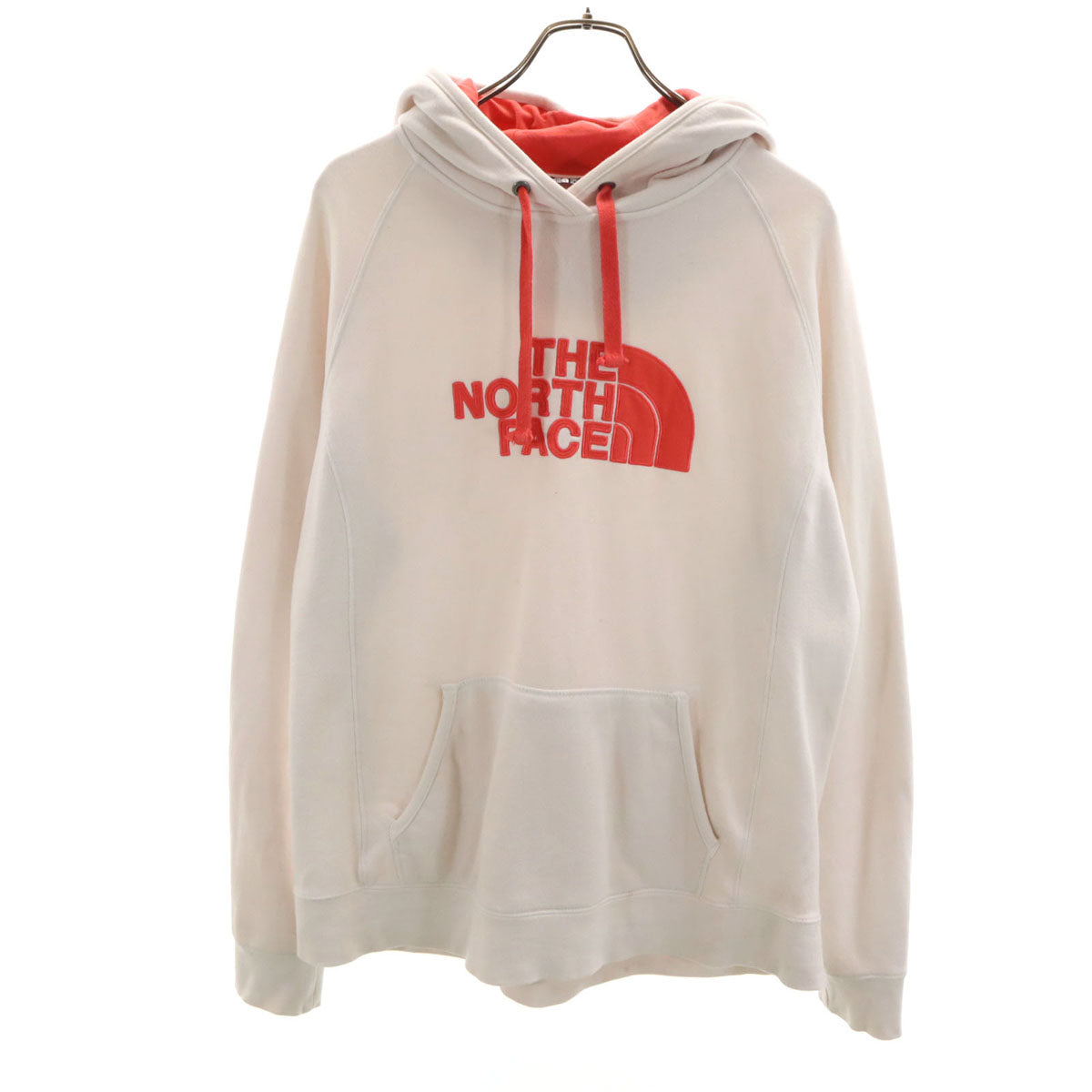 THE NORTH FACE ノースフェイス 長袖 スウェットパーカー XL ホワイト系 プルオーバー 裏起毛 レディース