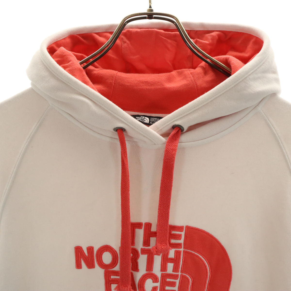 THE NORTH FACE ノースフェイス 長袖 スウェットパーカー XL ホワイト系 プルオーバー 裏起毛 レディース