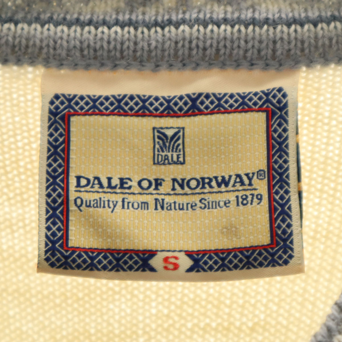 DALE OF NORWAY 90s オールド ノルディック柄 長袖 ニットカーディガン S アイボリー系 レディース
