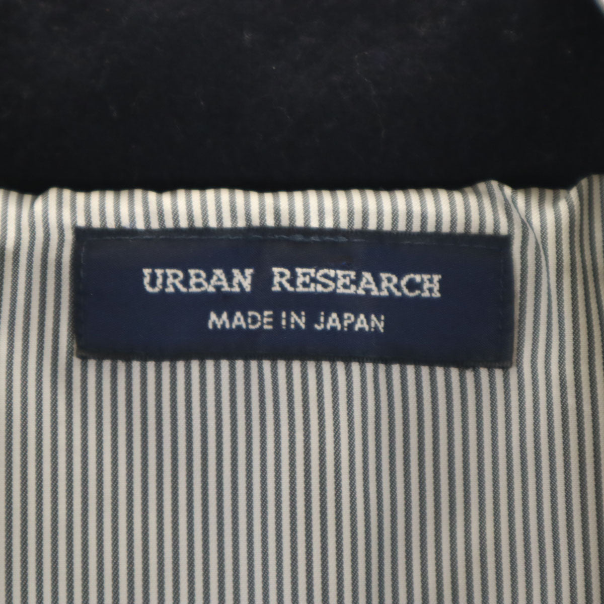 URBAN RESEARCH アーバンリサーチ 日本製 ダブルブレスト ウールコート M ネイビー メンズ