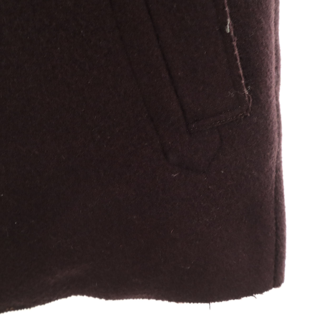 Iroquois イロコイ 日本製 ピーコート 1 バーガンディ Pコート レディース