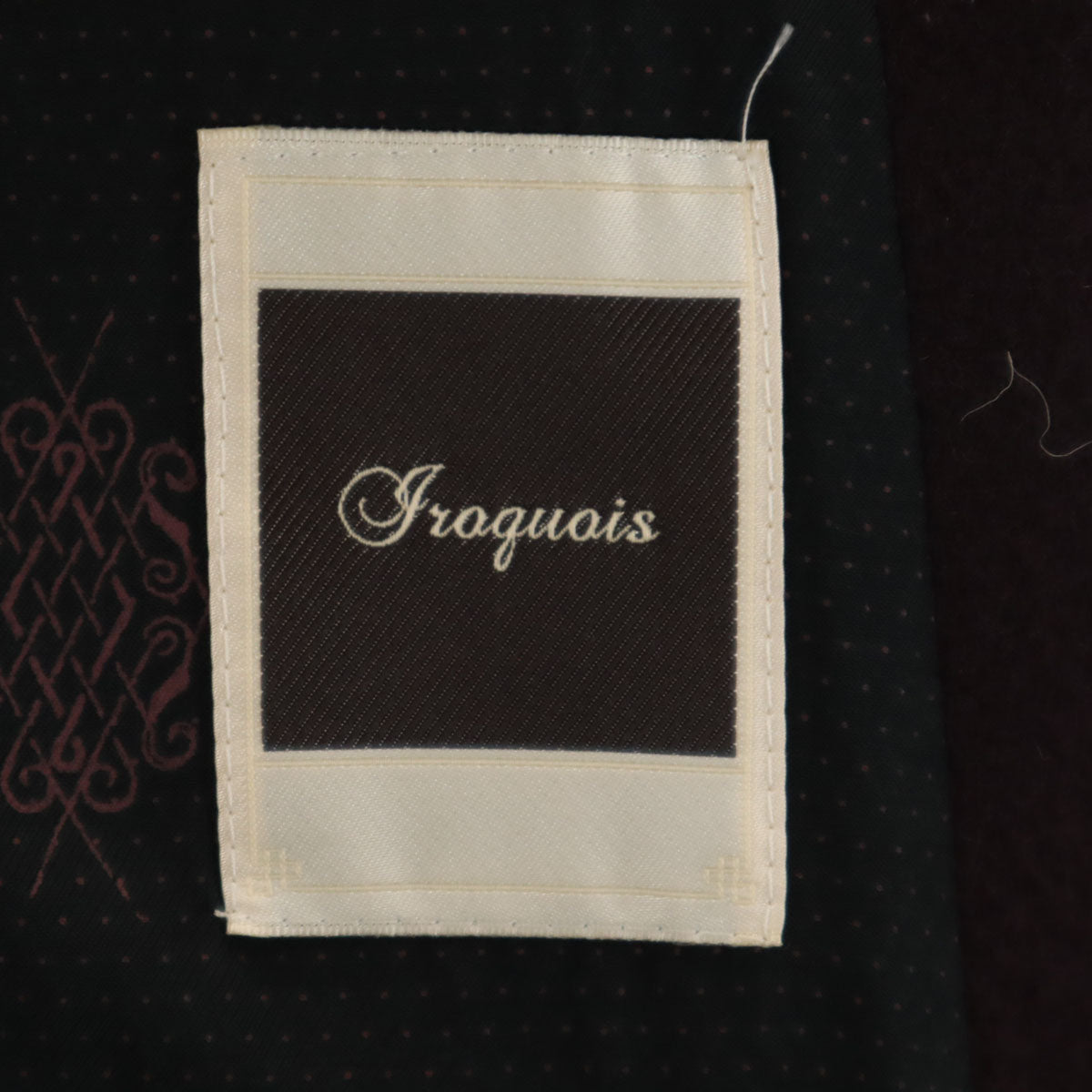 Iroquois イロコイ 日本製 ピーコート 1 バーガンディ Pコート レディース