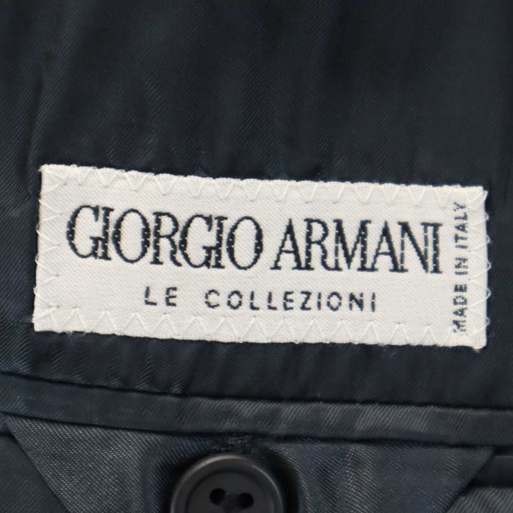 ジョルジオアルマーニ コレッツィオーニ イタリア製 ダブル スーツ 上下 セットアップ 38 チャコールグレー GIORGIO ARMANI LE COLLEZIONI メンズ