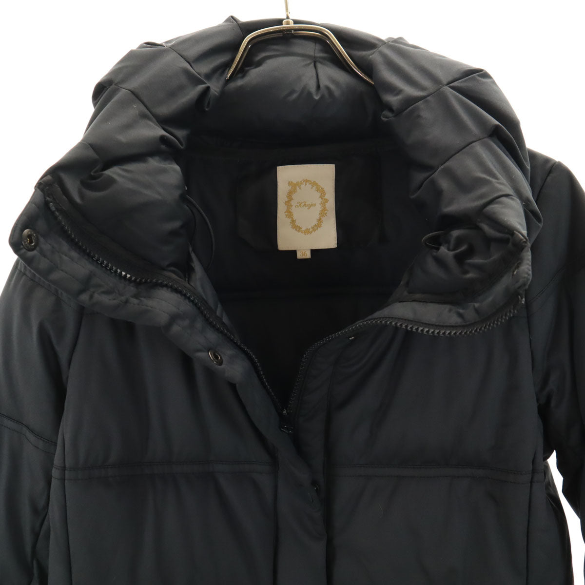 美品 Khaju カージュ ダウンコート 36 チャコール シップス レディース