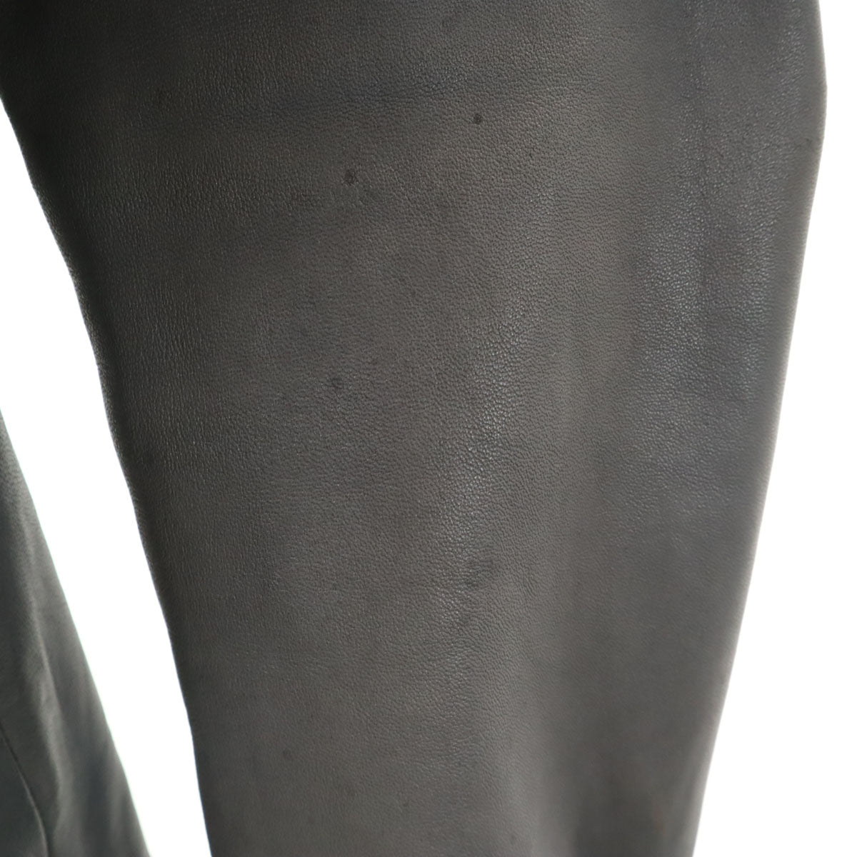 DOMENICO+SAVIO ドメニコアンドサビオ フード レザージャケット 46 チャコールグレー メンズ