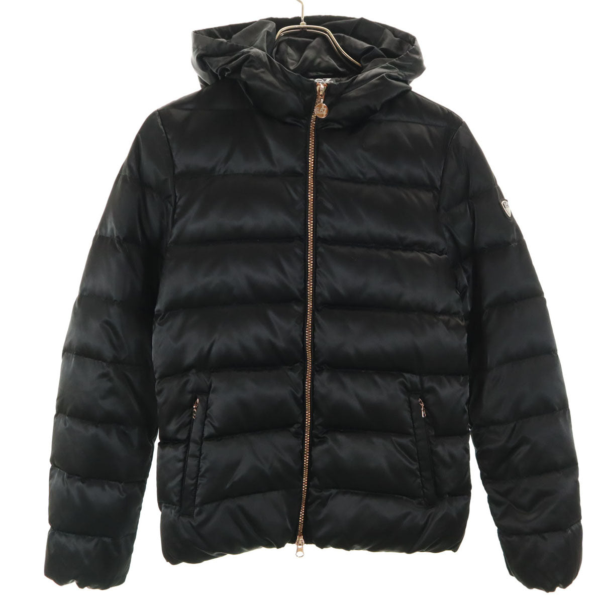 Emporio Armani エンポリオアルマーニ ダウンジャケット S ブラック EA7 レディース
