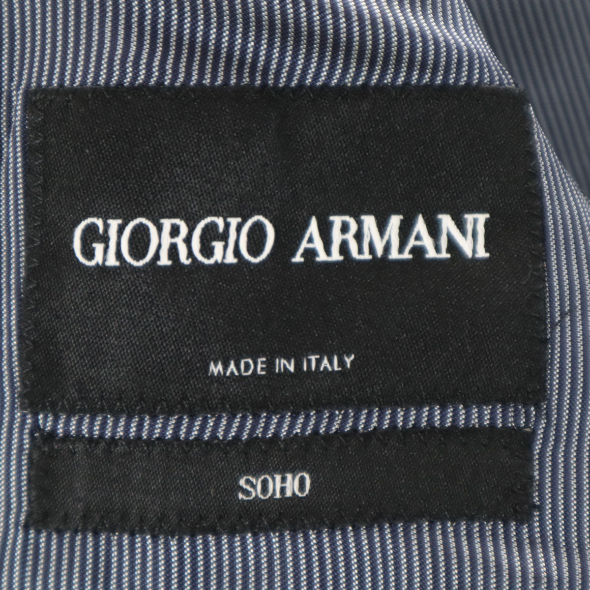 GIORGIO ARMANI ジョルジオアルマーニ イタリア製 テーラードジャケット 44 ネイビー系 メンズ