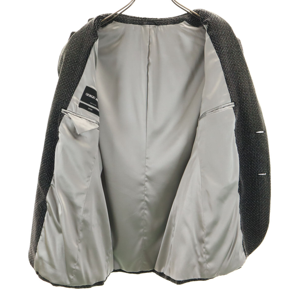 GIORGIO ARMANI ジョルジオアルマーニ イタリア製 テーラードジャケット 46 ブラック系 メンズ