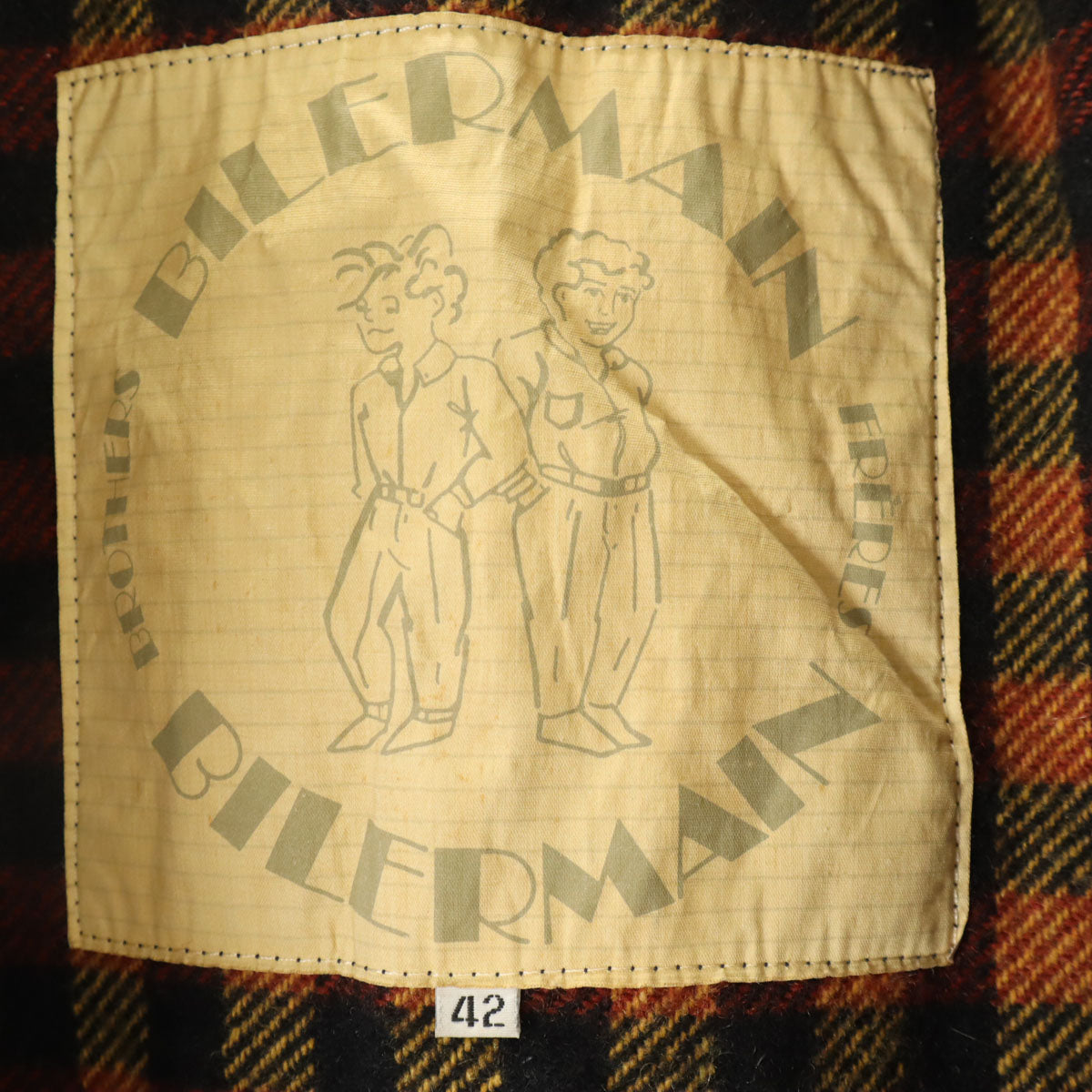 BILERMAIN 80s 90s オールド レザージャケット 42 ブラック メンズ