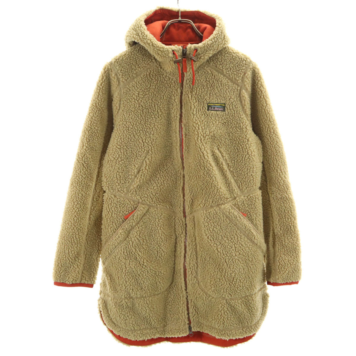 L.L.Bean エルエルビーン フリース コート S ベージュ レディース
