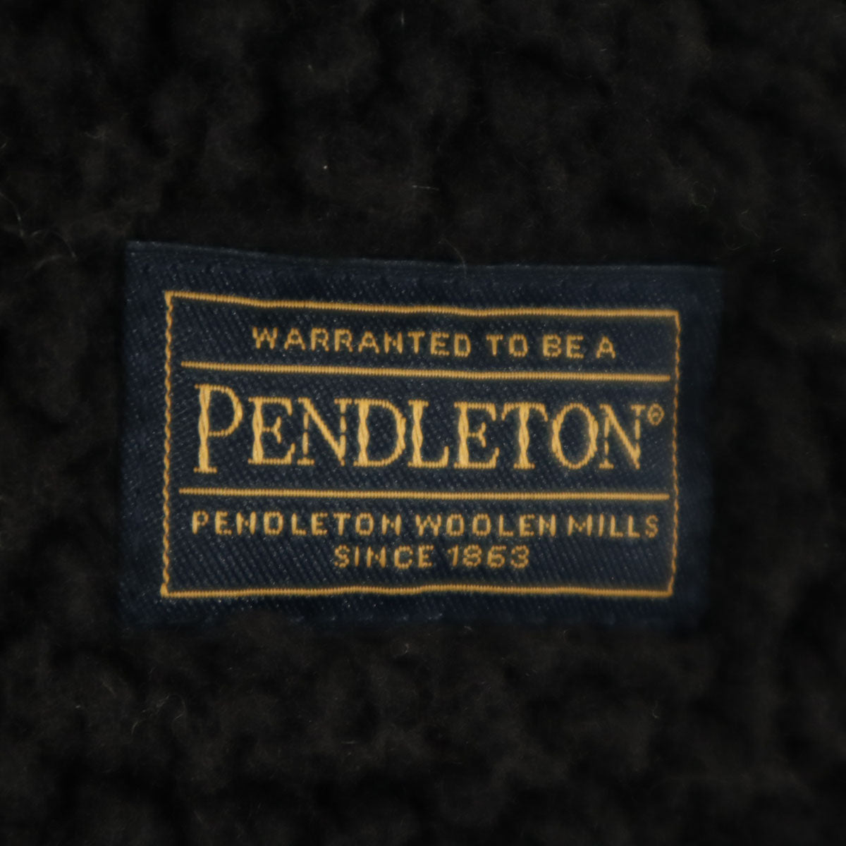 PENDLETON ペンドルトン ハーフジップ フリースジャケット L ブラック プルオーバー メンズ
