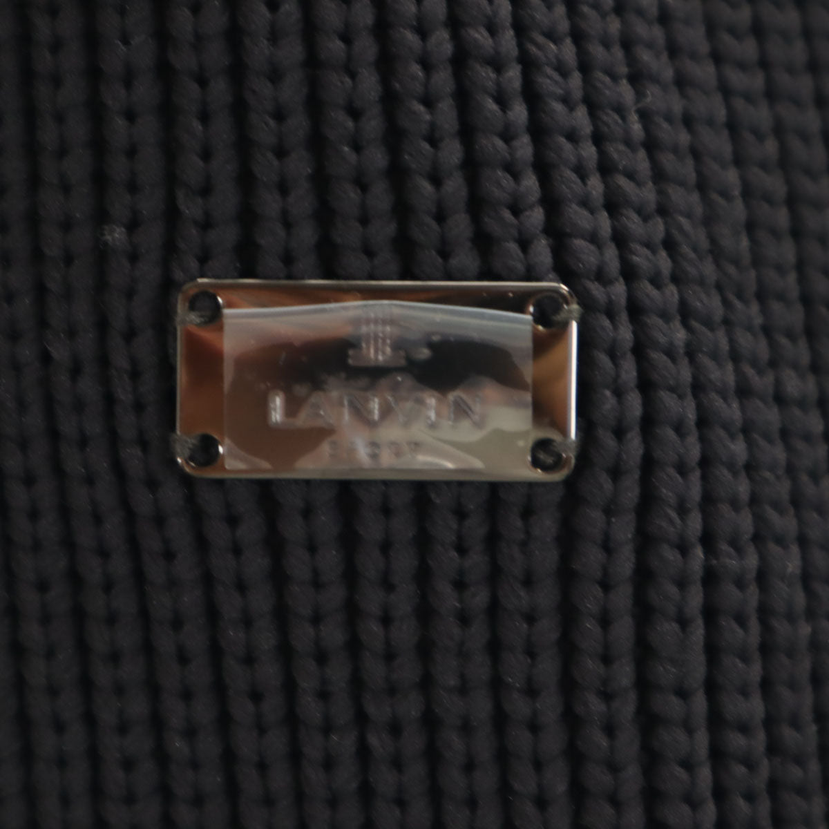 美品 LANVIN SPORT ランバンスポール ニットベスト 40 ブラック メンズ