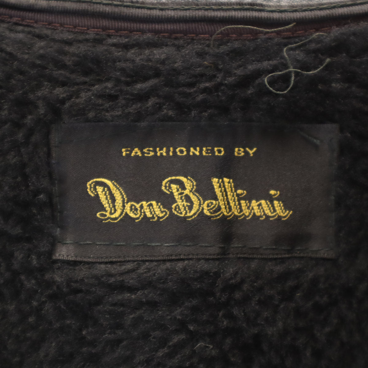 ドンベリーニ 本革レザー ピーコート 42 ネイビー ライナー付き メンズ