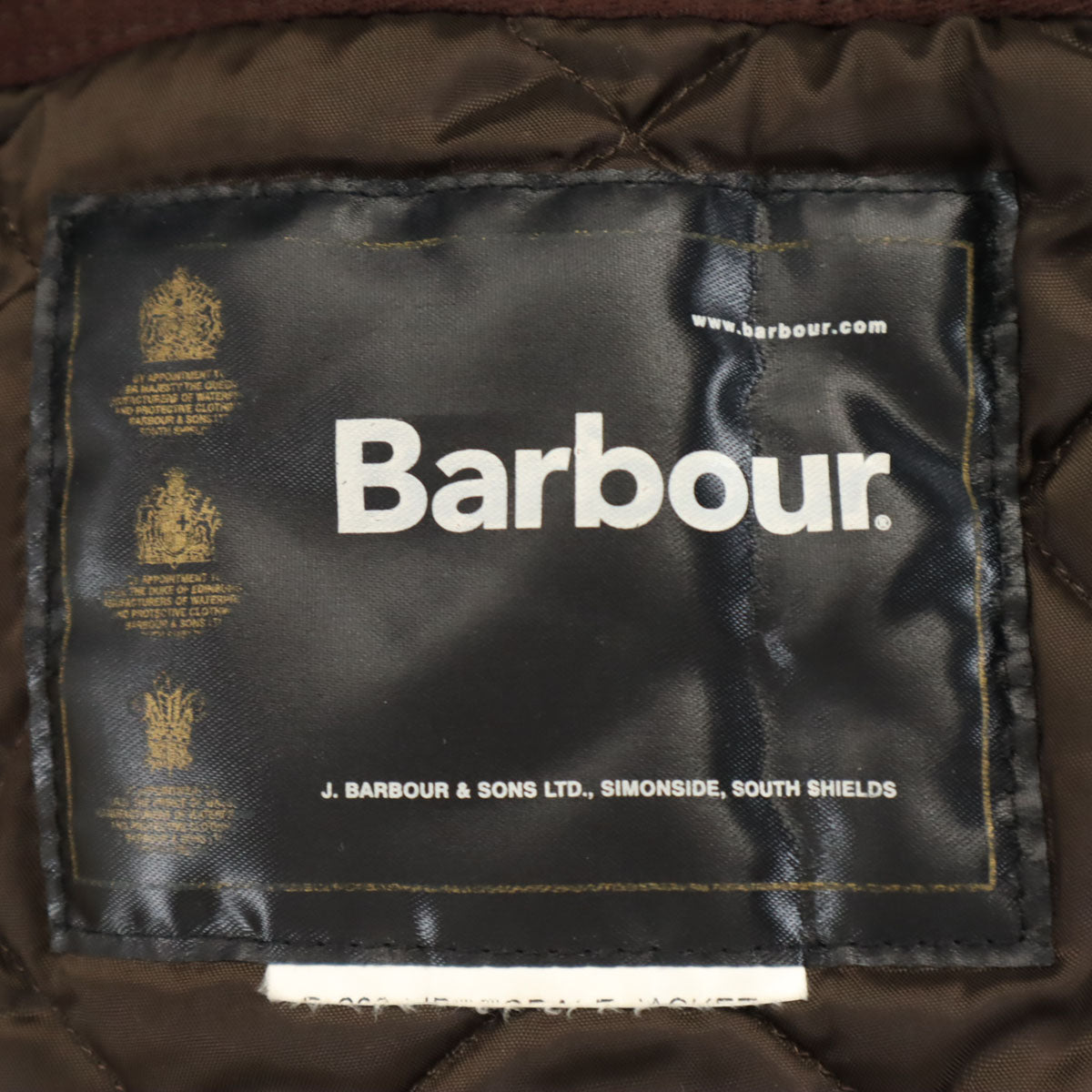 Barbour バブアー キルティングコート ブラウン メンズ