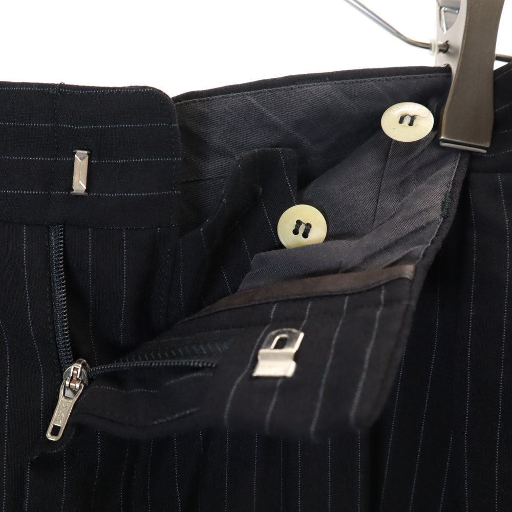 Polo by Ralph Lauren ポロバイラルフローレン スペイン製 ピンストライプ スーツ 上下 セットアップ 40 チャコールブラック メンズ