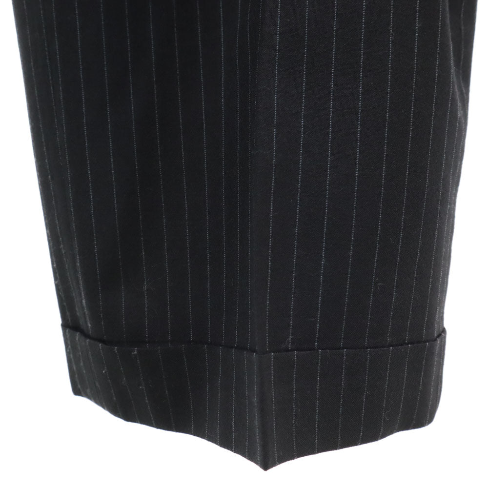 Polo by Ralph Lauren ポロバイラルフローレン スペイン製 ピンストライプ スーツ 上下 セットアップ 40 チャコールブラック メンズ