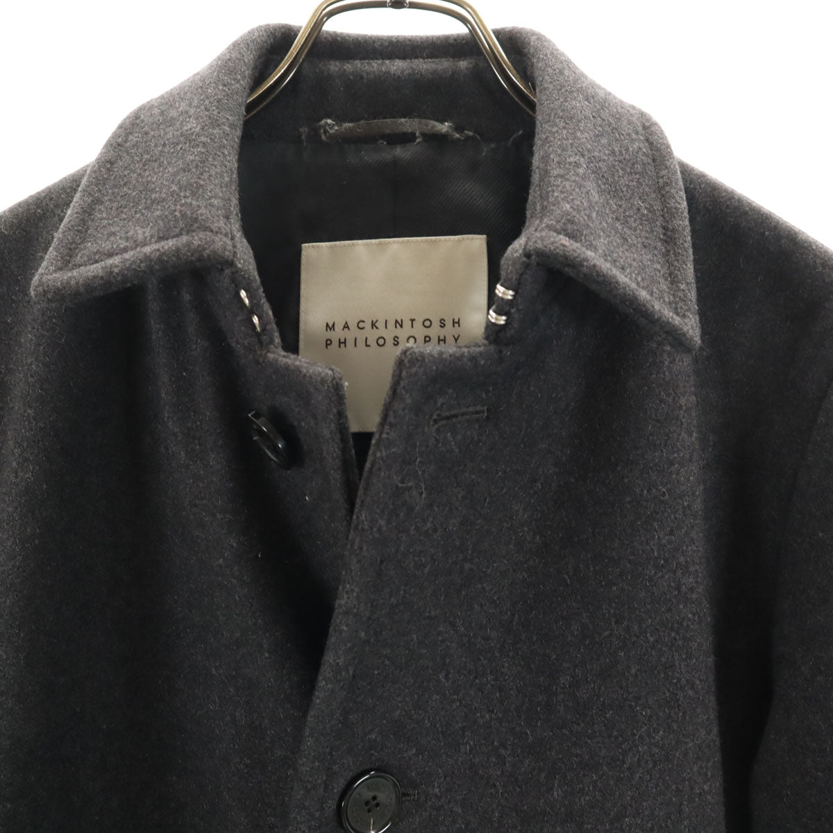 MACKINTOSH PHILOSOPHY マッキントッシュフィロソフィー ウールジャケット 38 チャコールグレー メンズ