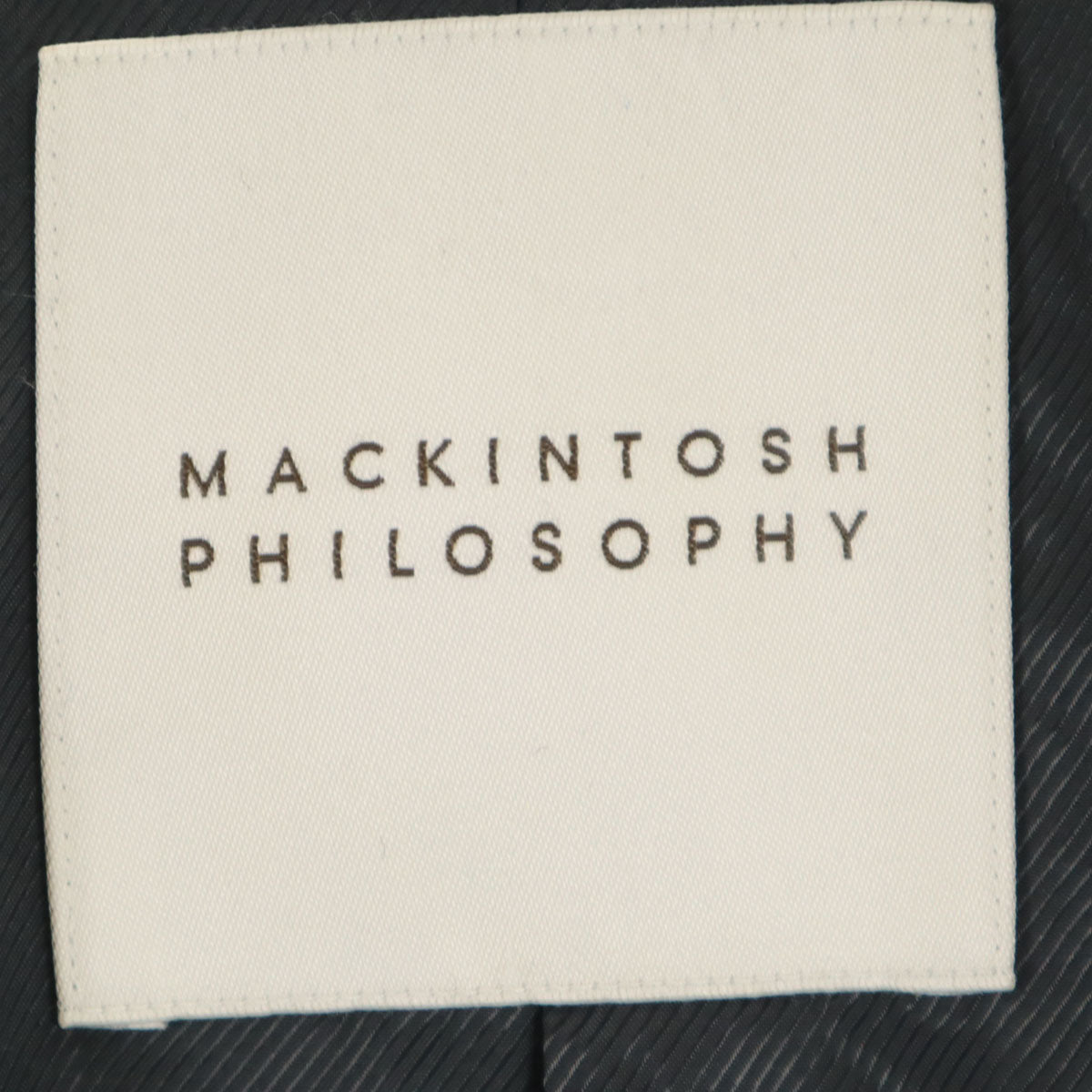 MACKINTOSH PHILOSOPHY マッキントッシュフィロソフィー ウールジャケット 38 チャコールグレー メンズ