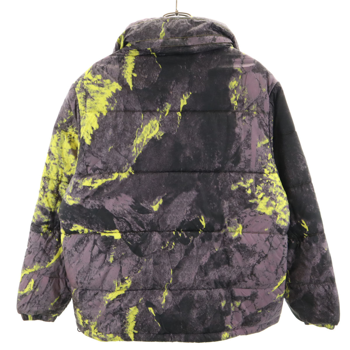 adidas アディダス 総柄 中綿ジャケット L パープル系 メンズ