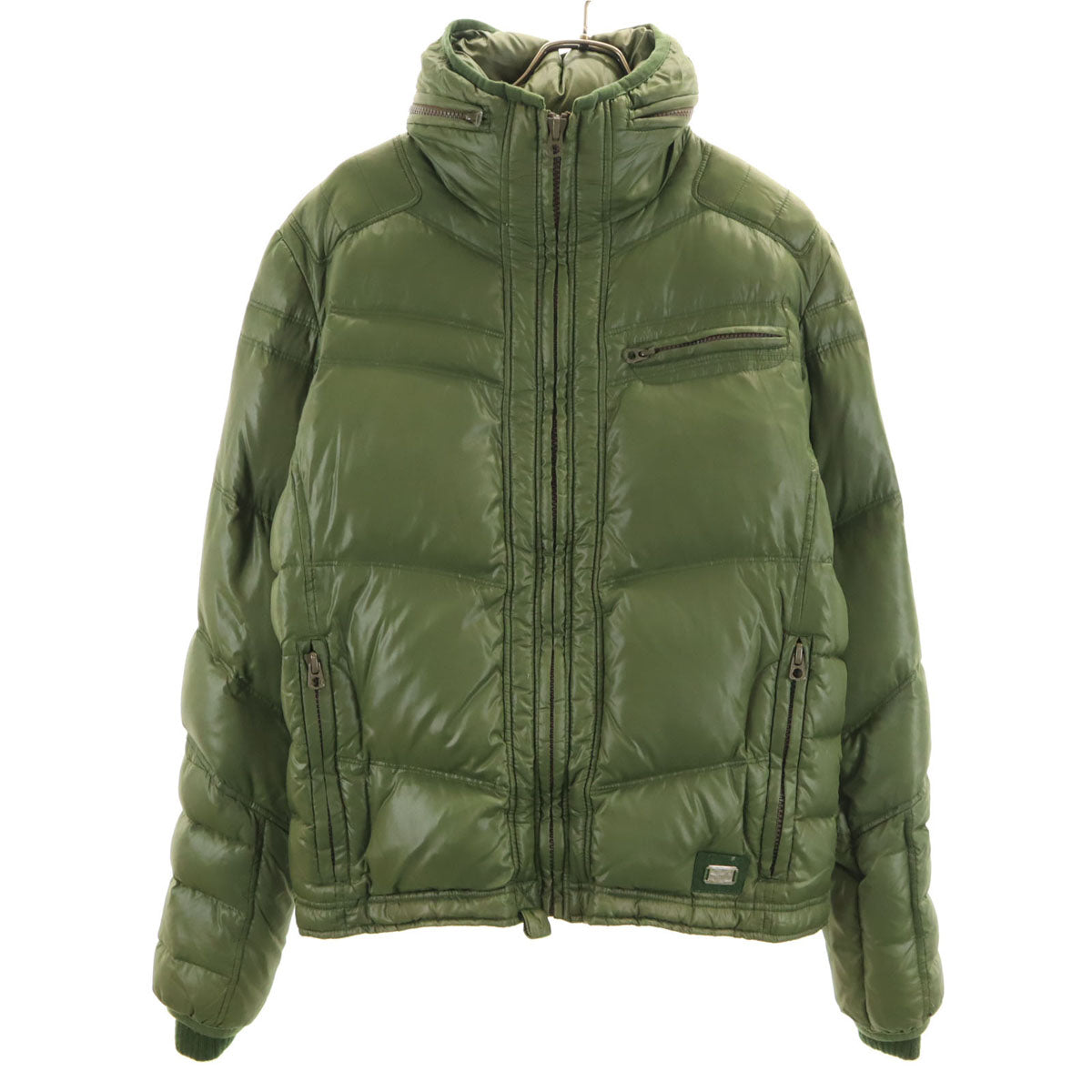 DIESEL ディーゼル ダウンジャケット L カーキ メンズ