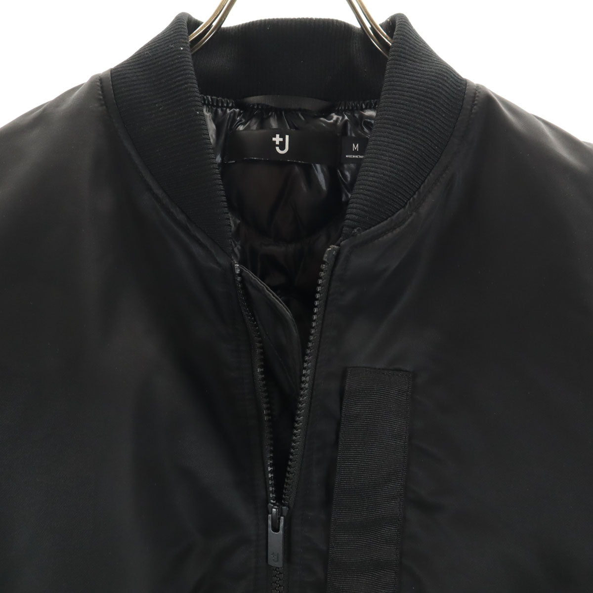 UNIQLO +J ユニクロ プラスジェイ MA-1 ハイブリッド オーバーサイズ ダウンジャケット M ブラック メンズ