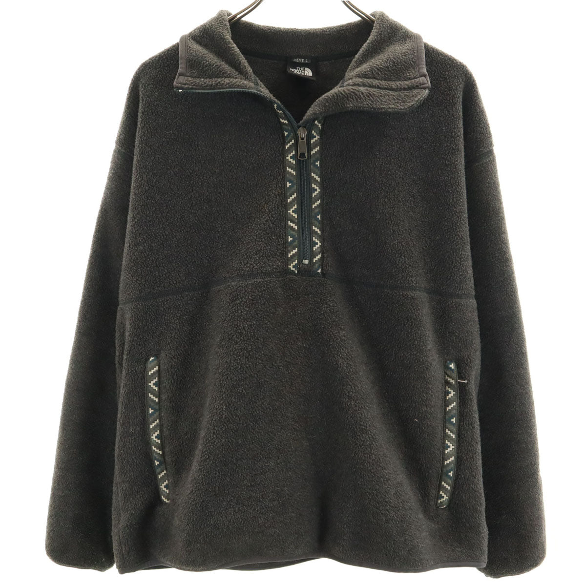THE NORTH FACE ノースフェイス ハーフジップ フリースジャケット L グレー アウトドア NA45003 メンズ