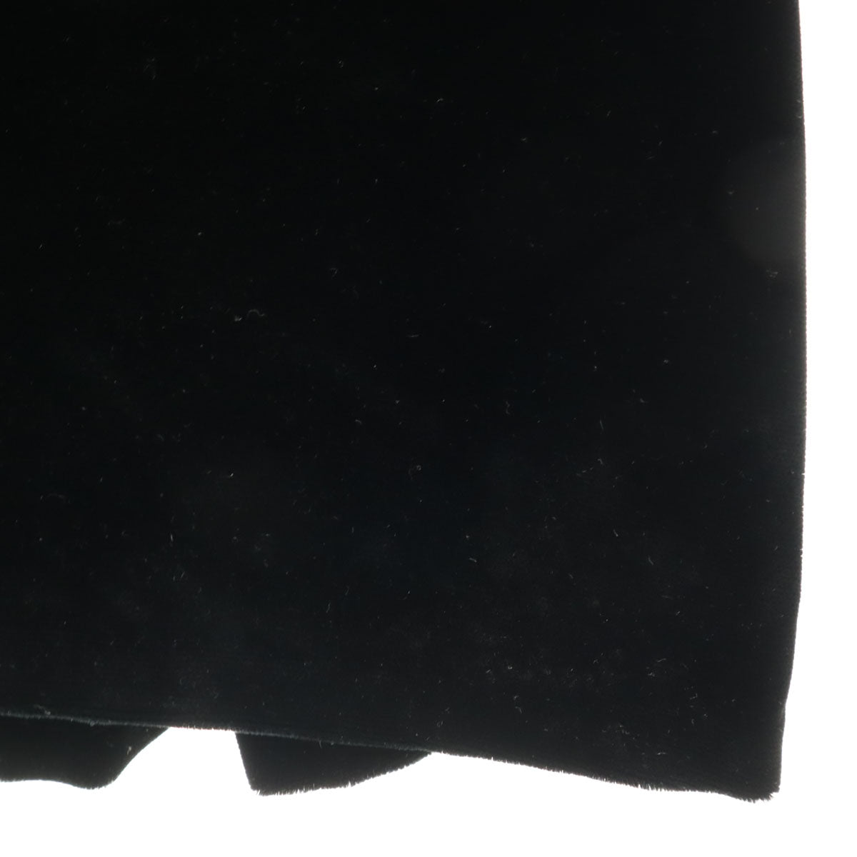 HANAE MORI PARIS ハナエモリ パリ ベロア ロング ポンチョ ブラック レディース