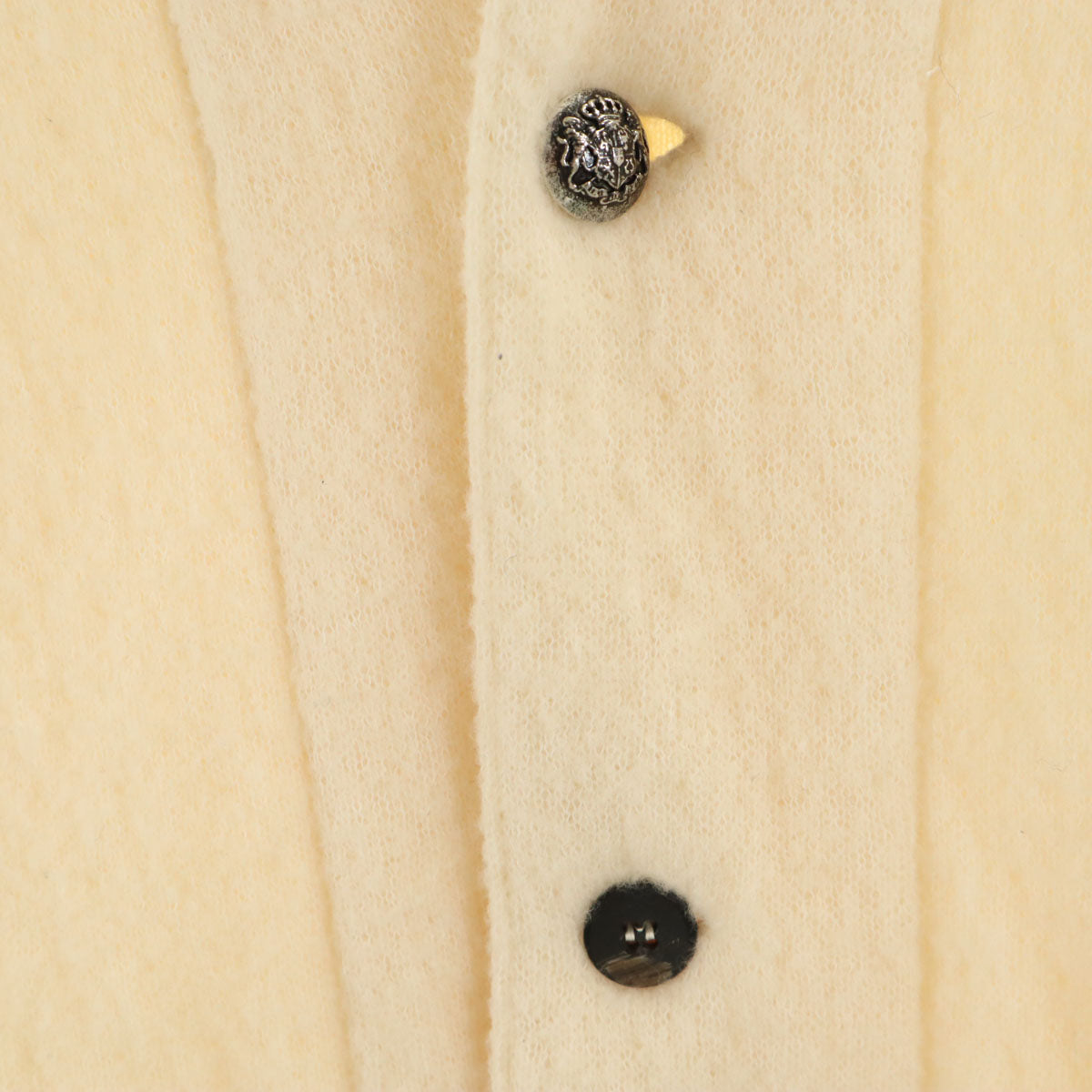 LARDINI ラルディーニ イタリア製 長袖 ニットカーディガン XS アイボリー メンズ